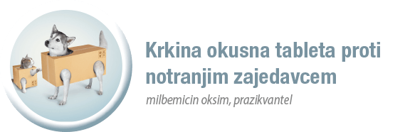 Krkina tableta proti notranjim zajedavcem